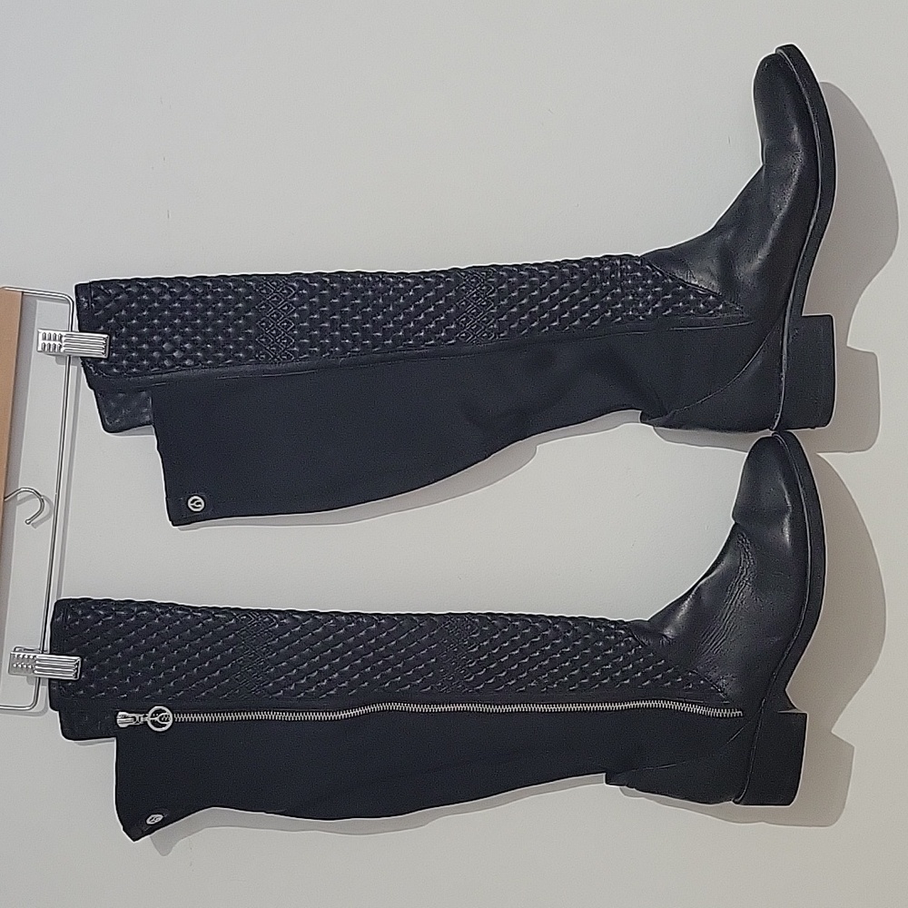 Fishbone Collection Leather Boots